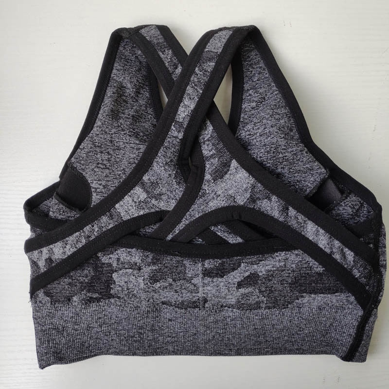 Women Camo Seamless Sports Bra Seamless Sports Bra