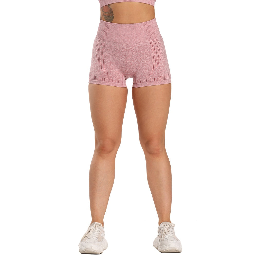 Women's High Waist Energy Seamless Run/Yoga/Fitness Shorts