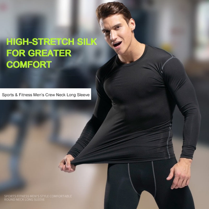 Men's Sport Compression Shirt for Running, Bodybuilding, Gym and Fitness