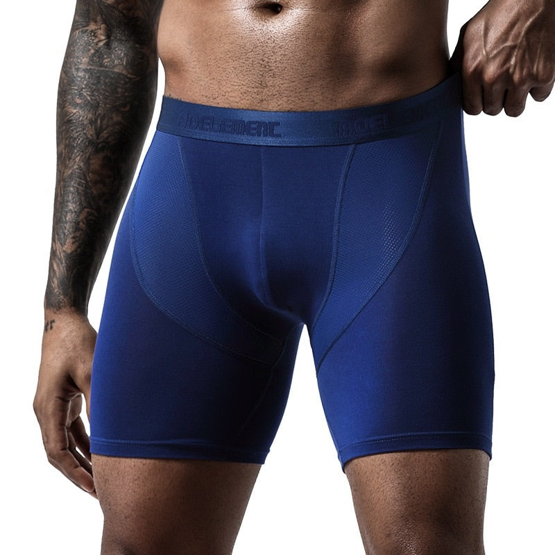 Men's Ice Silk Mesh Fitness Running  Shorts Underwear