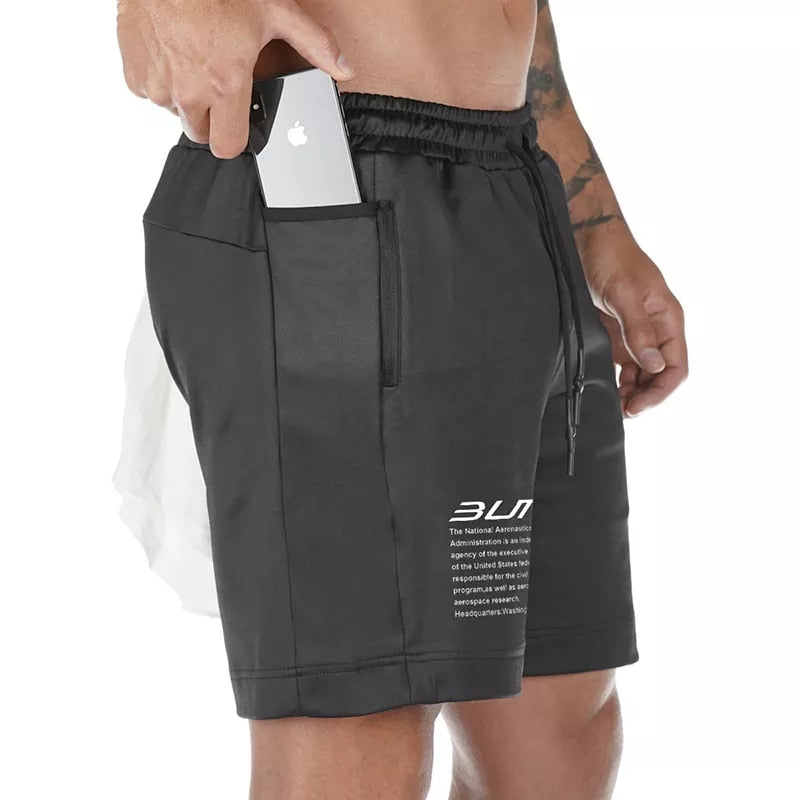 Men's Running Shorts With Phone and Key Pockets