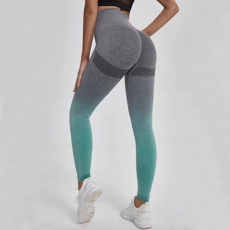 Gradient Color Energy! Leggings for Women