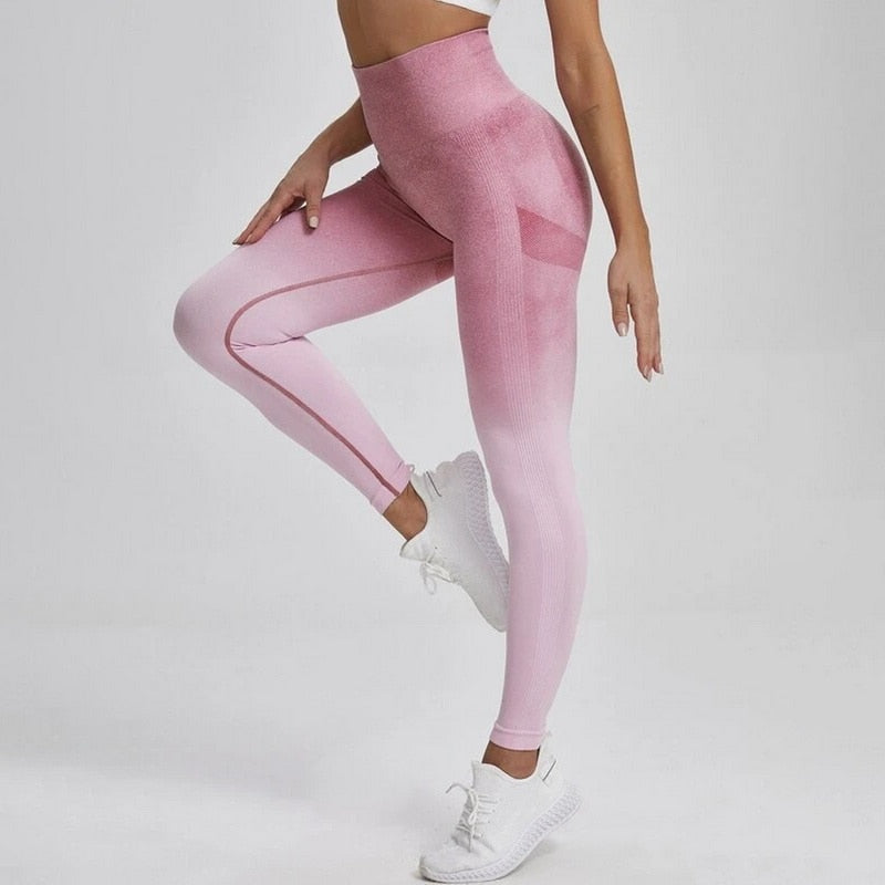 Gradient Color Energy! Leggings for Women