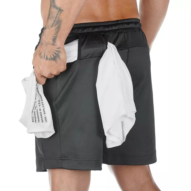 Men's Running Shorts With Phone and Key Pockets