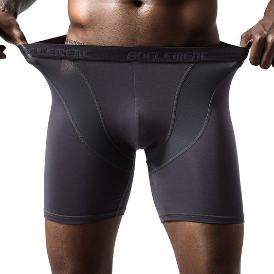 Men's Ice Silk Mesh Fitness Running  Shorts Underwear